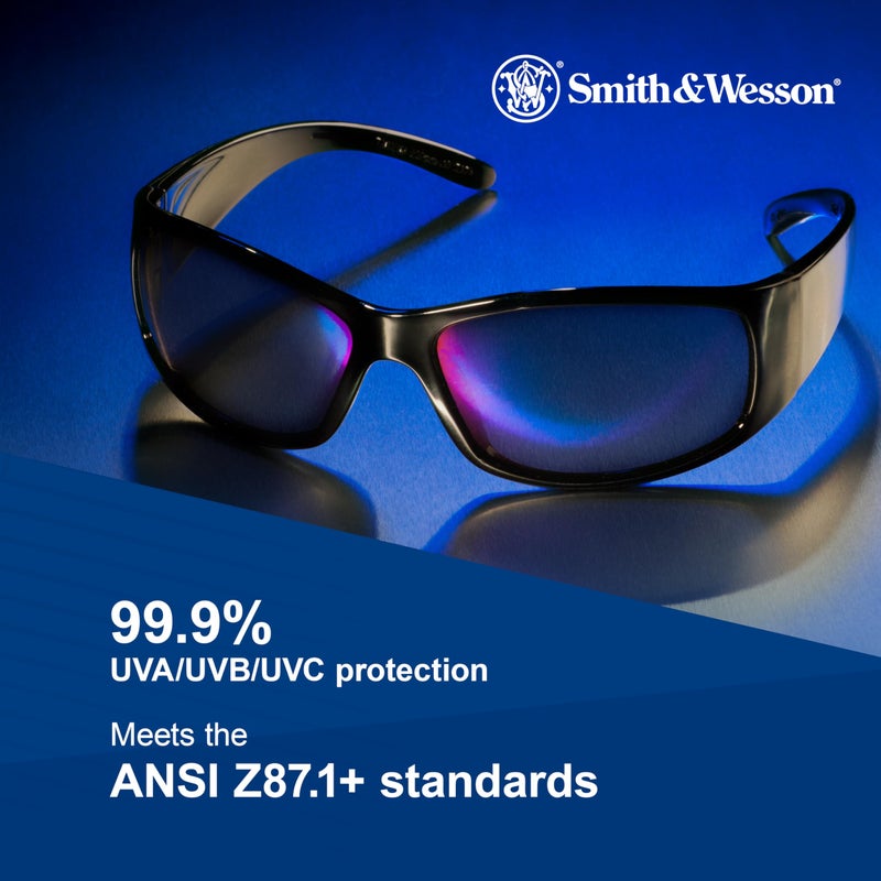 Smith & Wesson Elite Safety Glasses (21303), Smoke Lenses, Black Frame, Unisex Sunglasses for Men and Women - Image 5